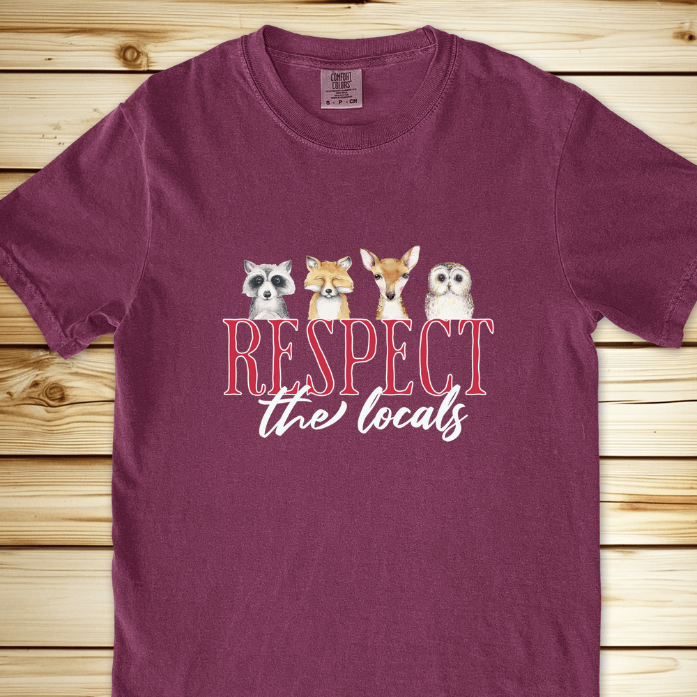1280 Respect The Locals Relaxed Fit Tee - Berry