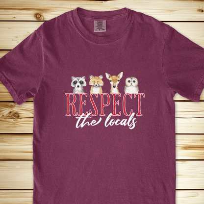 1280 Respect The Locals Relaxed Fit Tee - Berry