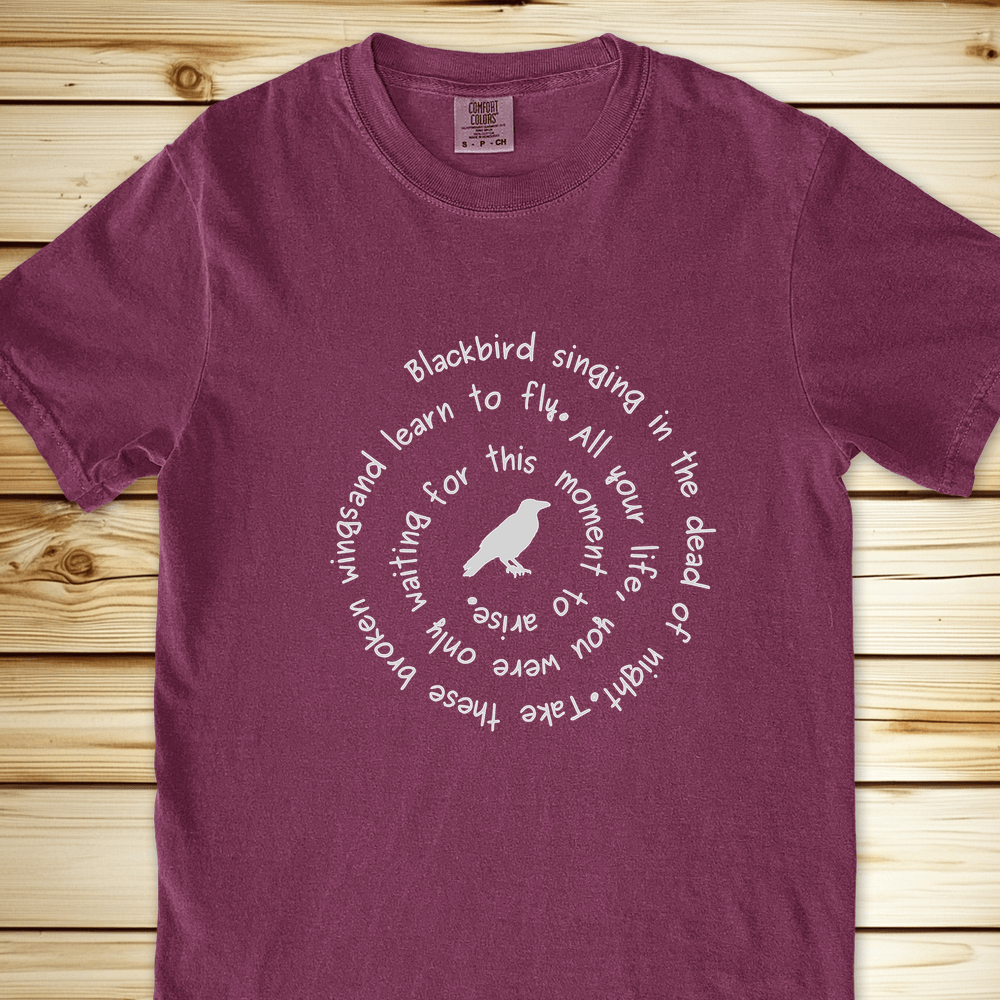 2080 L Blackbird Singinga Relaxed Fit Tee - Berry