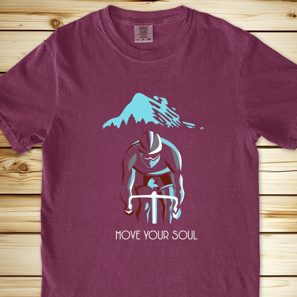 Move Your Soul Relaxed Fit Tee - Berry