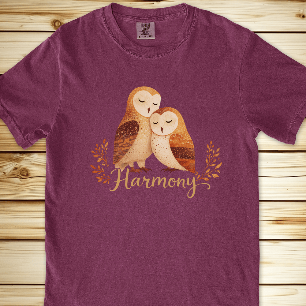 Owl Harmonya Relaxed Fit Tee - Berry