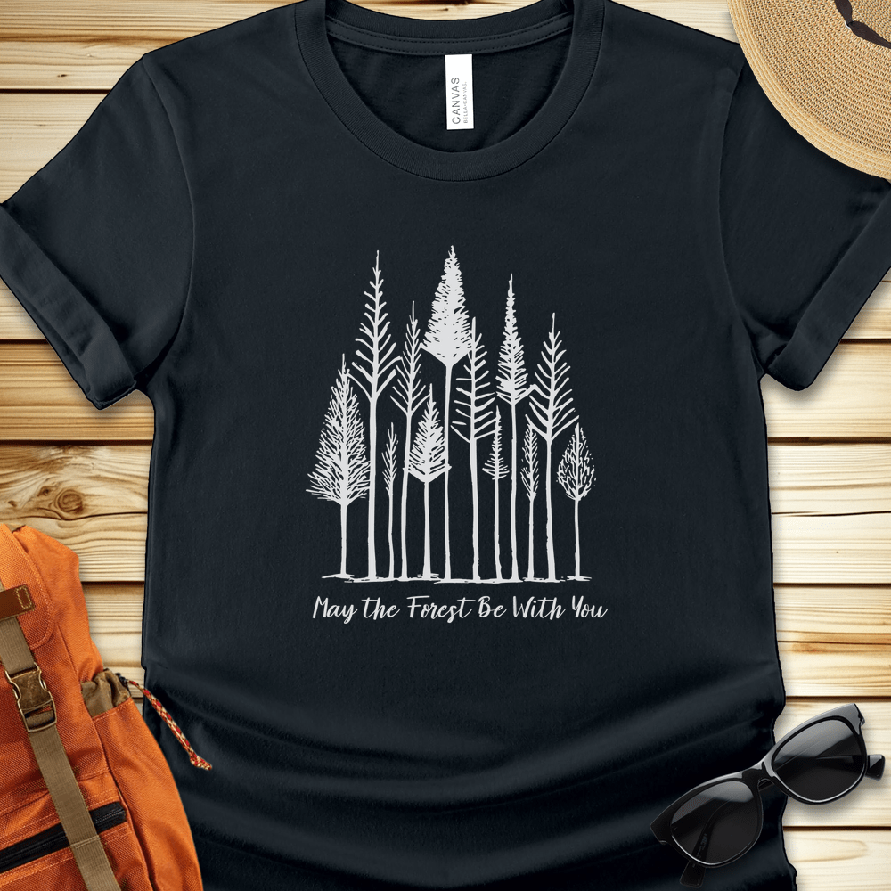 1944 May The Forest Be With You Tshirt - Black
