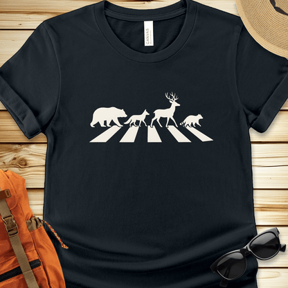 1956 Abbey Road In The Forest Tshirt - Black