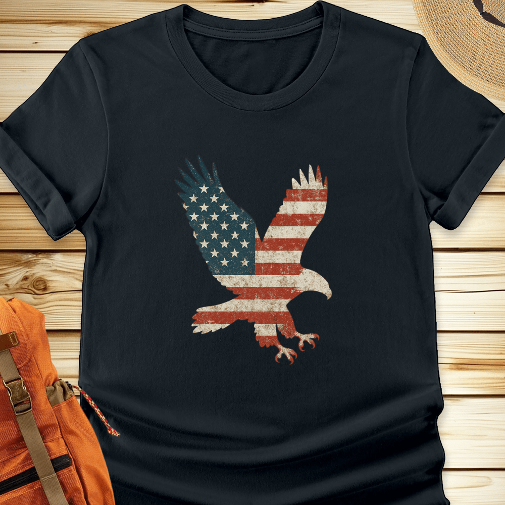 1999 American Flag Eagle Tshirt - Black