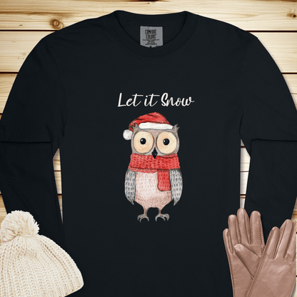 1723 Let It Snow Long Sleeve Tshirt - Black