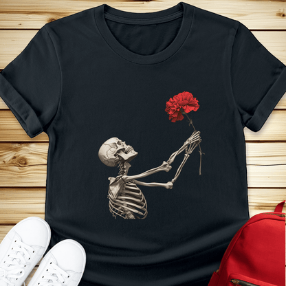 Skeleton In Love Tshirt - Black