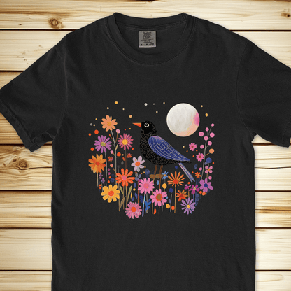 1989 Blackbird At Night Relaxed Fit Tee - Black