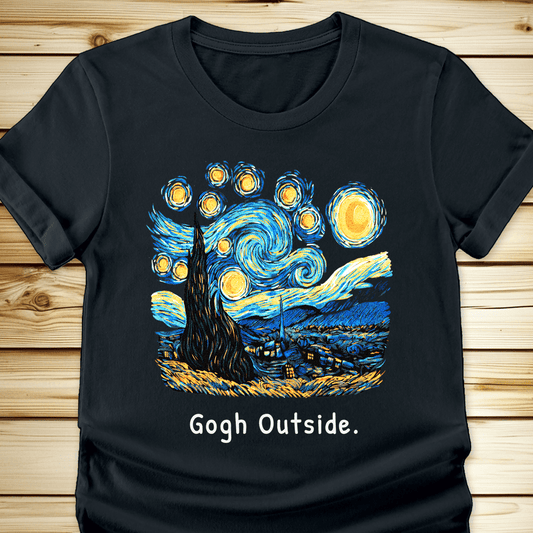 Gogh Outside Starry Night Tshirt - Ramblin Road