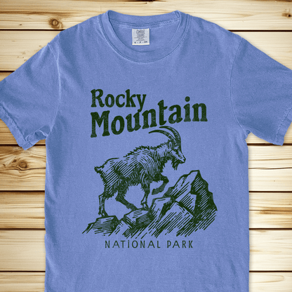 2256 Rocky Mountain National Park Relaxed Fit Tee - Blue Jean