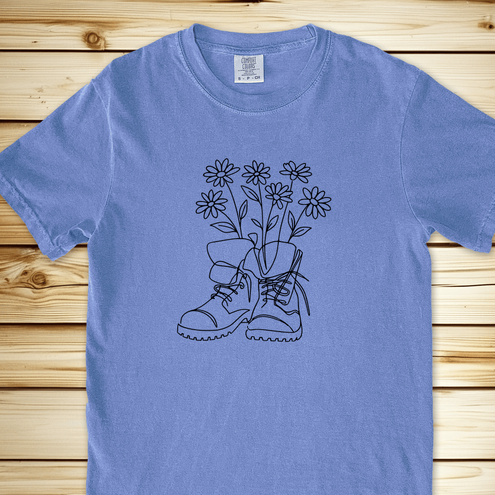 2264 Hiking Boots Relaxed Fit Tee - Blue Jean