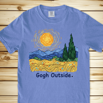 2274 Gogh Outside Relaxed Fit Tee - Blue Jean