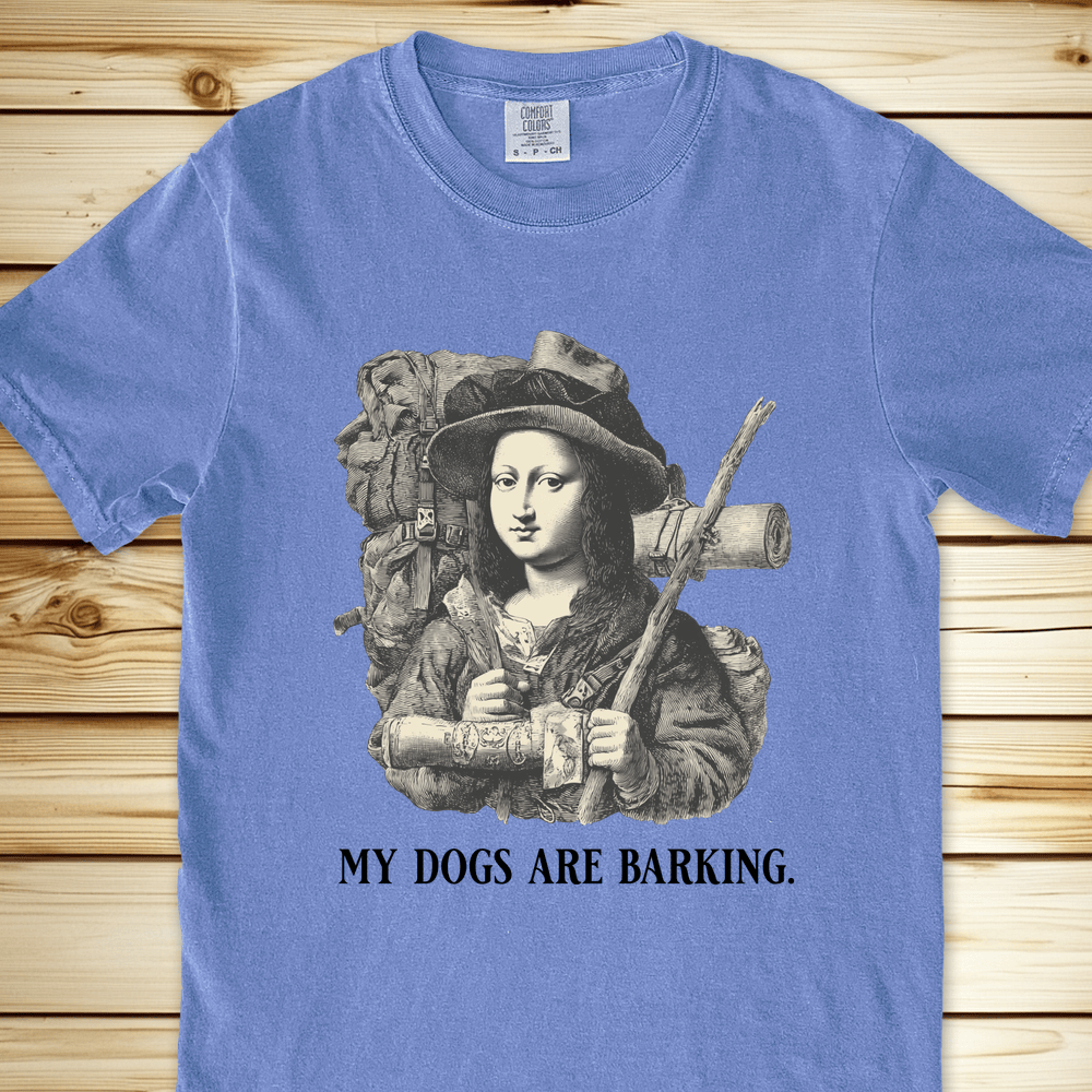 Mona Lisa Hiking Relaxed Fit Tee - Blue Jean