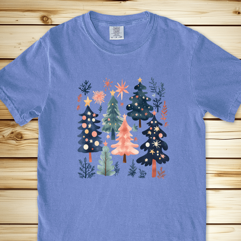 1686xmastreesc 3d6b6c76 8401 4ff7 8d51 56ddb2fd55d5 Relaxed Fit Tee - Blue Jean