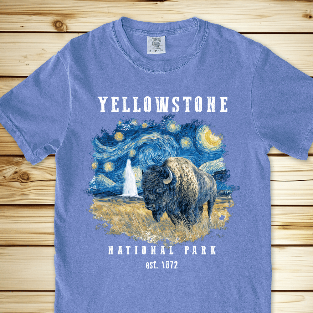 Yellowstone Starry Night Relaxed Fit Tee - Blue Jean