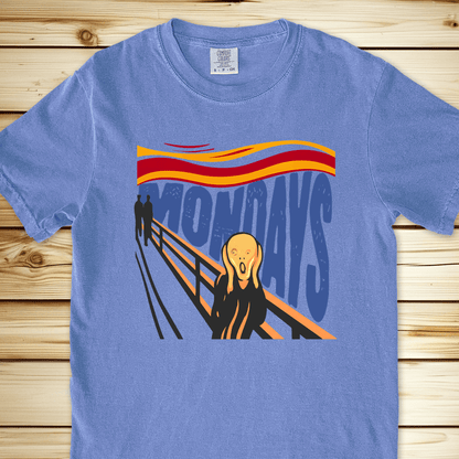 2317 Monday Scream Munchb Relaxed Fit Tee - Blue Jean