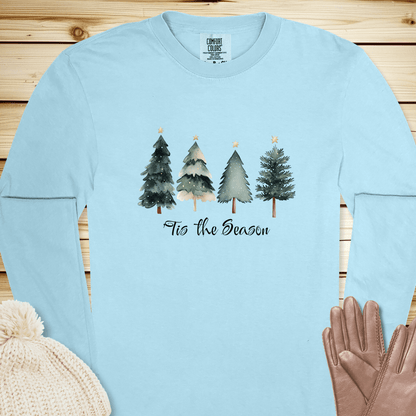 1690 Tis The Season Long Sleeve Tshirt - Chambray