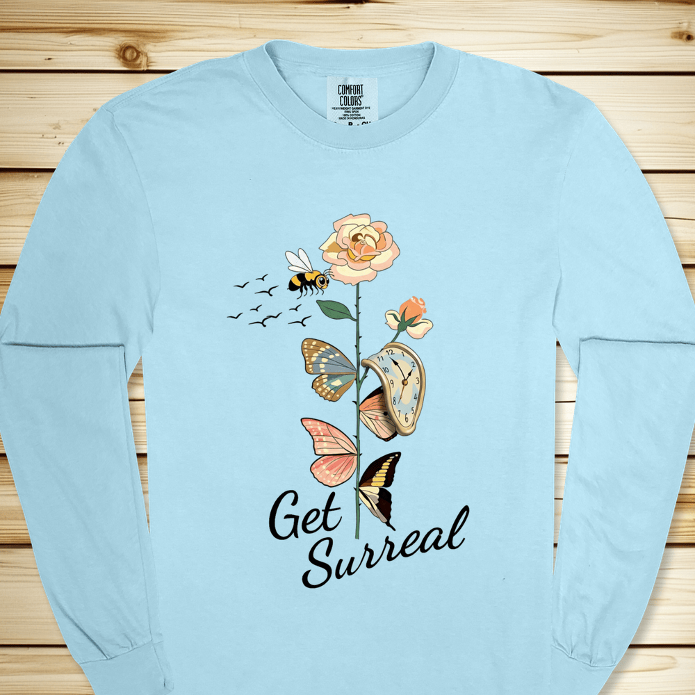 2293 Dali Get Surreal Long Sleeve Tshirt - Chambray