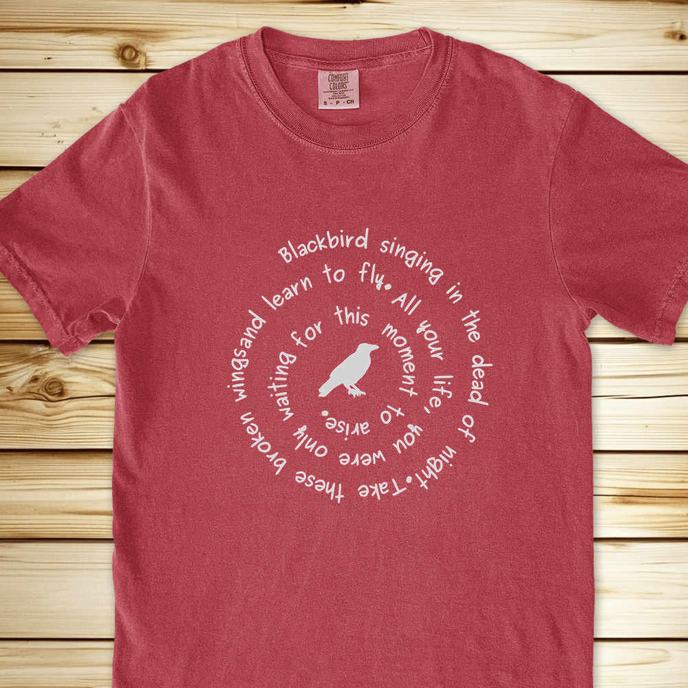 2080 L Blackbird Singinga Relaxed Fit Tee - Crimson