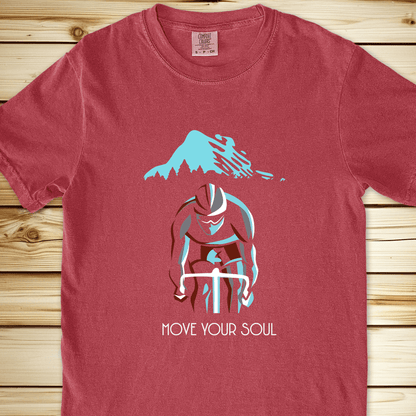 Move Your Soul Relaxed Fit Tee - Crimson