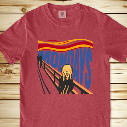 2317 Monday Scream Munchb Relaxed Fit Tee - Crimson