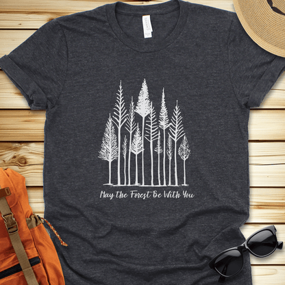 1944 May The Forest Be With You Tshirt - Dark Grey Heather