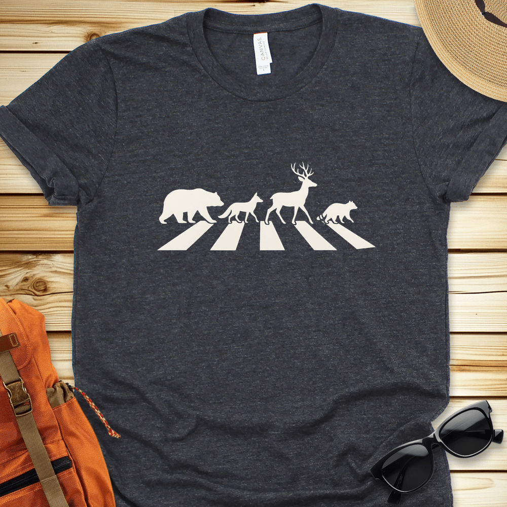 1956 Abbey Road In The Forest Tshirt - Dark Grey Heather