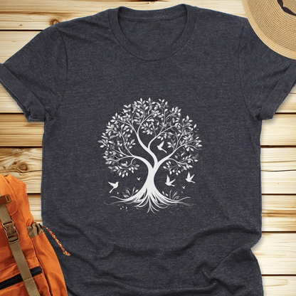 1485 Listening Tree Tshirt - Dark Grey Heather