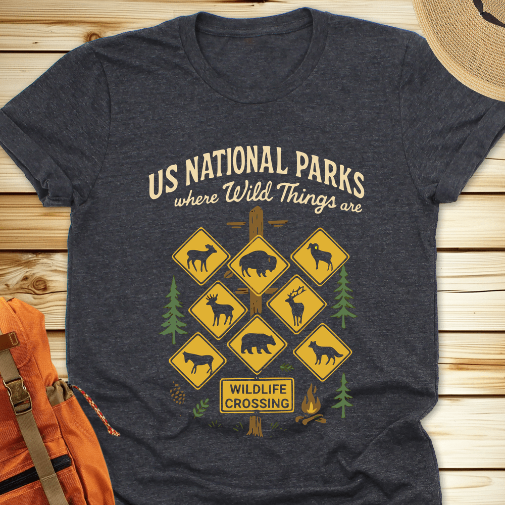 2012 Nat Parks Where The Wild Things Are Tshirt - Dark Grey Heather