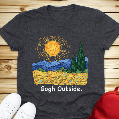 Gogh Outside Tshirt - Dark Grey Heather