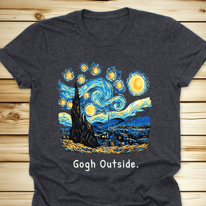 Gogh Outside Starry Night Tshirt - Ramblin Road