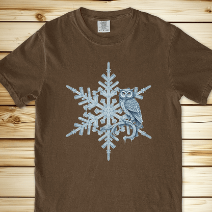 2282 Woodland Snowflake Relaxed Fit Tee - Espresso