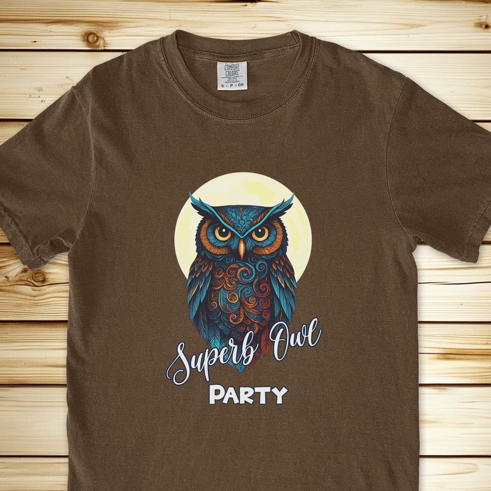 Superb Owl Party Relaxed Fit Tee - Espresso