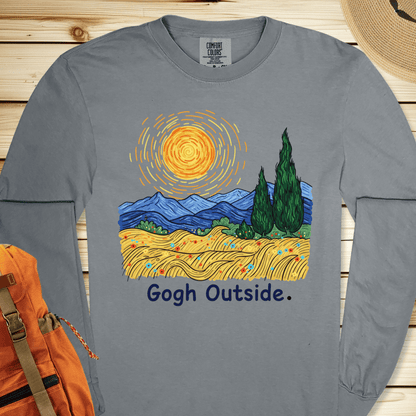 2274 Gogh Outside Long Sleeve Tshirt - Granite