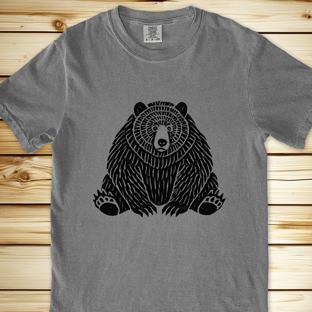 Big Bear Relaxed Fit Tee - Grey