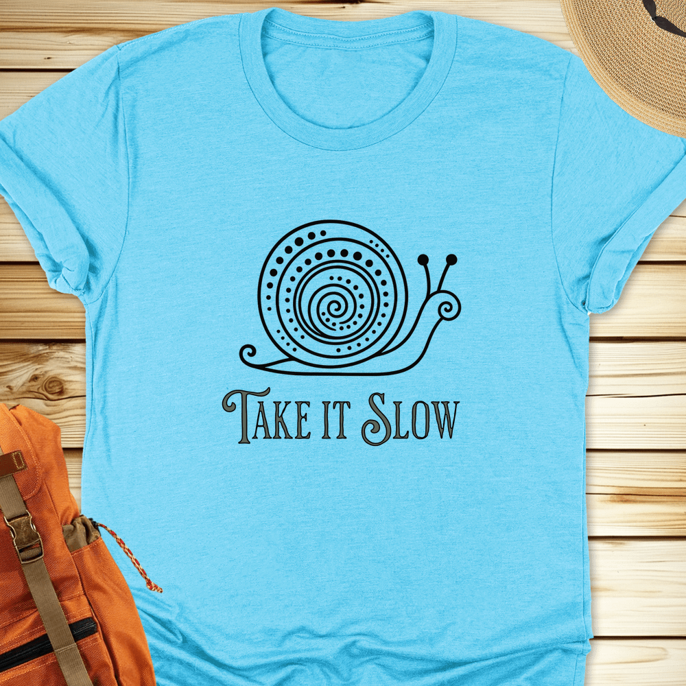 2020 Take It Slow Tshirt - Heather Aqua