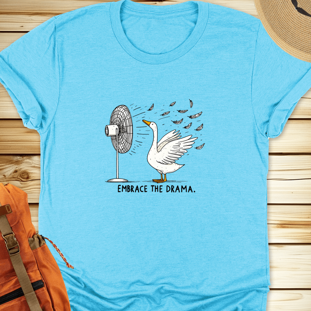 2099 Embrace The Drama Tshirt - Heather Aqua
