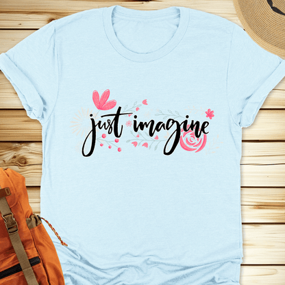 1988 Just Imagine Tshirt - Heather Ice Blue