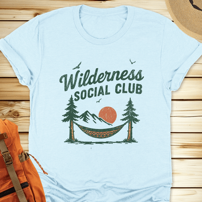 2007 Wilderness Social Club Tshirt - Heather Ice Blue