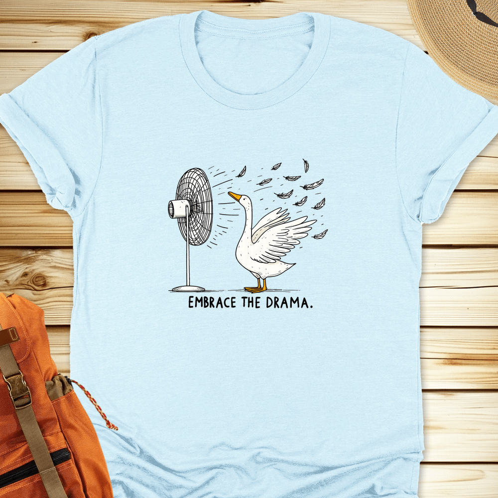 2099 Embrace The Drama Tshirt - Heather Ice Blue