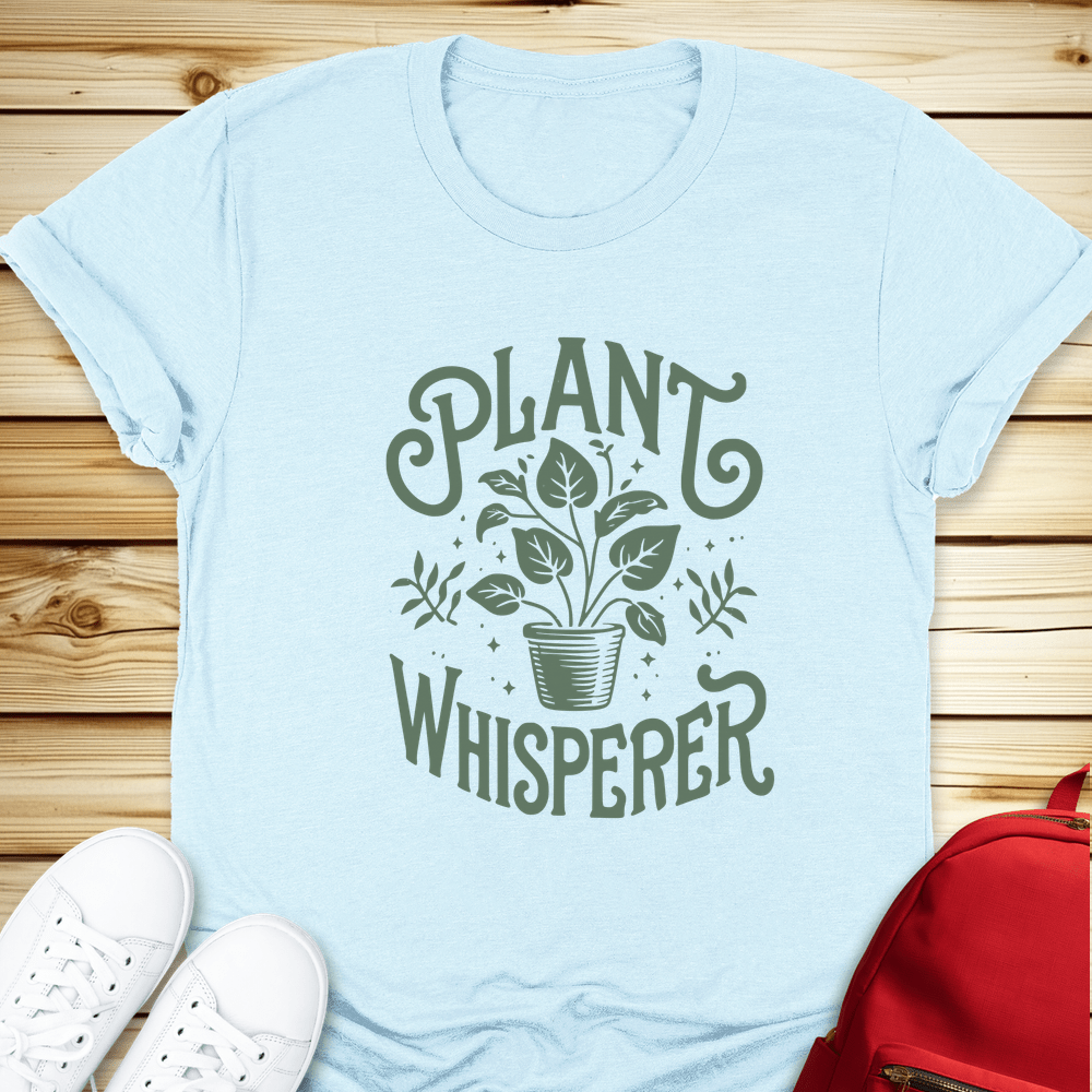 2193 Plant Whisperer W Tshirt - Heather Ice Blue
