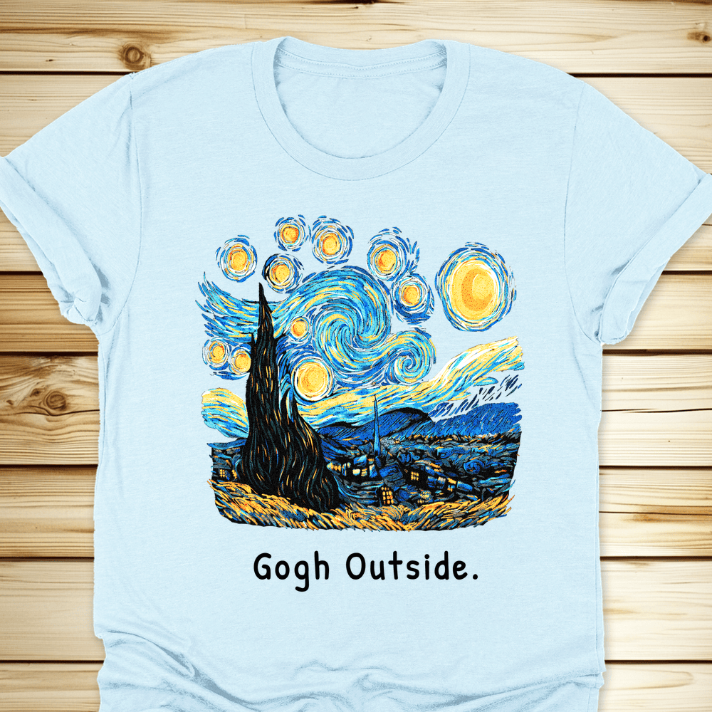 Gogh Outside Starry Night Tshirt - Ramblin Road