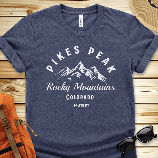 1942 Pikes Peak Tshirt - Heather Navy