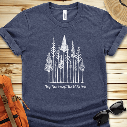 1944 May The Forest Be With You Tshirt - Heather Navy