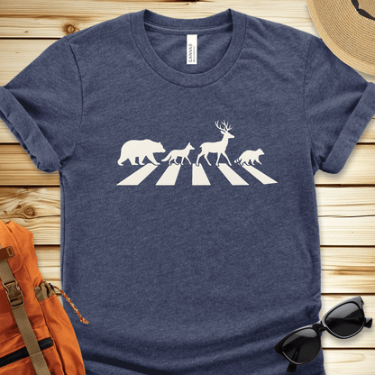 1956 Abbey Road In The Forest Tshirt - Heather Navy