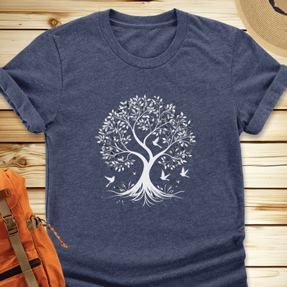 1485 Listening Tree Tshirt - Heather Navy