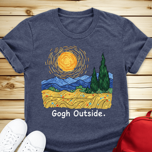 Gogh Outside Tshirt - Heather Navy