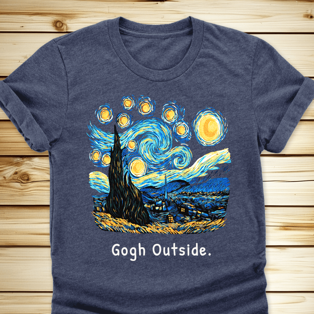 Gogh Outside Starry Night Tshirt - Ramblin Road