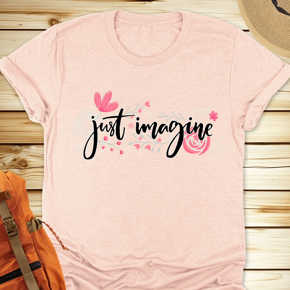 1988 Just Imagine Tshirt - Heather Peach