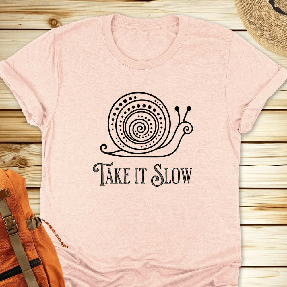 2020 Take It Slow Tshirt - Heather Peach
