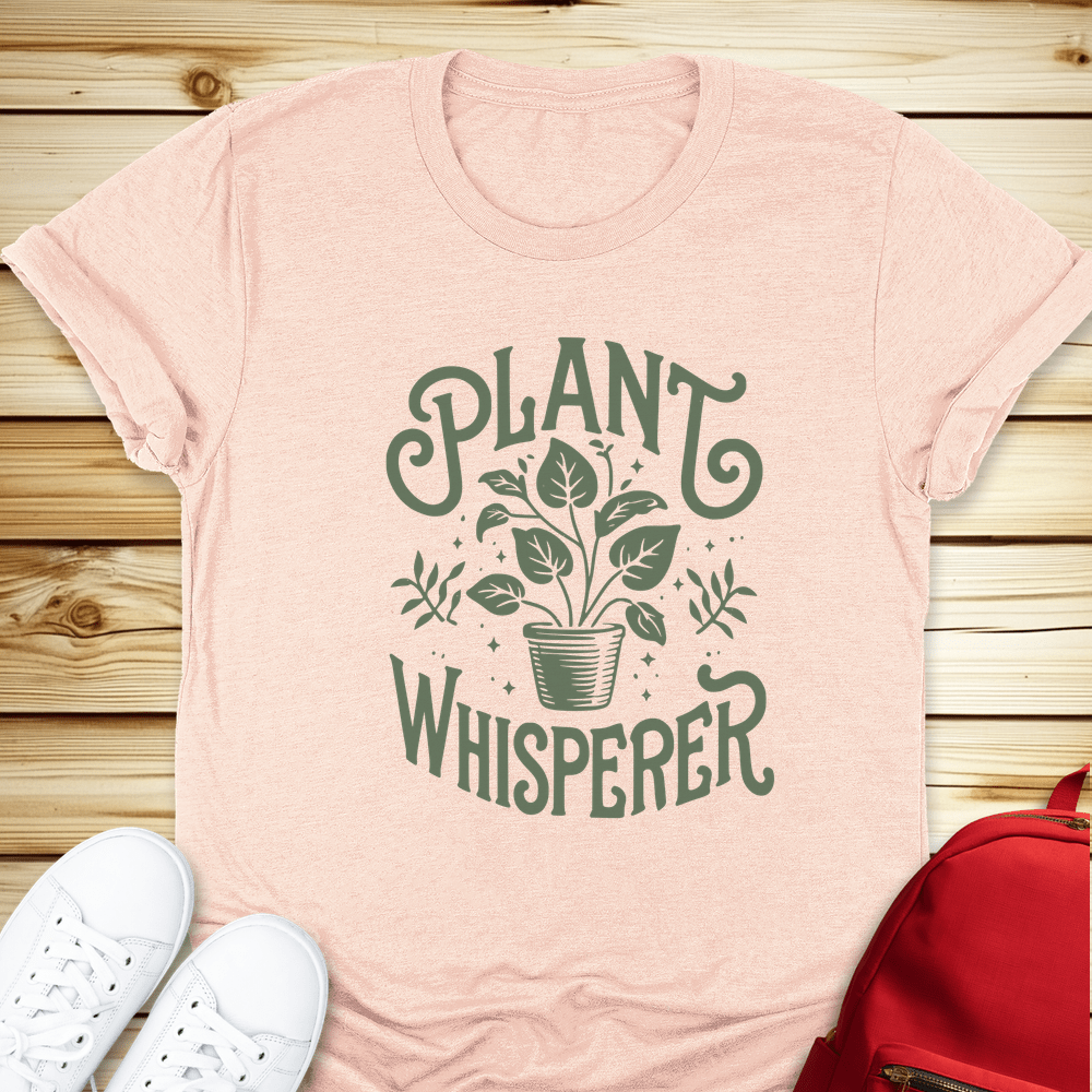 2193 Plant Whisperer W Tshirt - Heather Peach